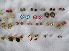 100 Pierced Earrings Sets Vtg to Mod Wearable Unsigned.