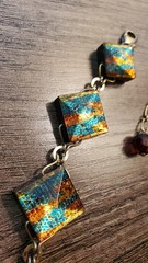 MMA Metropolitan Museum of Art Tiffany Mosaic Lucite Necklace