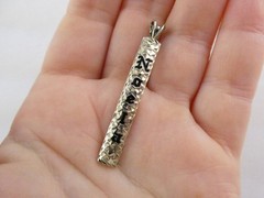 Vintage Noela Sterling Silver Hammered Design Pendant Made in Hawaii 925 4g 45mm
