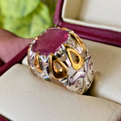 Best Cushion Cut Natural Ruby Ring Original Ruby Stone Ruby Wedding Gift Ring