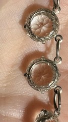 Antique Victorian Rivière Paste Necklace Sz 15.5 Inches
