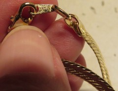 Vintage 14k GF Gold Tone Herringbone Chain Necklace 24″ Unbranded Tone Fashion