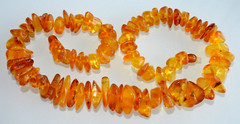 58gr RUSSIAN SOVIET BALTIC AMBER BEAD NECKLACE 琥珀 BRACELET STONE PENDANT EARRING