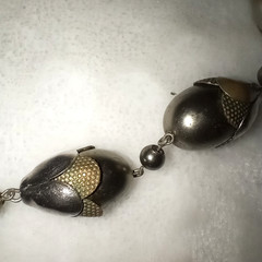 VTG Art Deco Necklace Machine Age Botanical German Modernist J. Bengel School