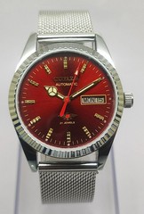 Vintage Citizen Automatic Men’s 21 Jewels Red dial Japan Made Wrist watch