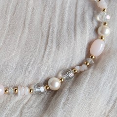 Vintage 1960s 1980s Trifari Jewelry Bundle Pink Lucite Pearl Necklace Earrings
