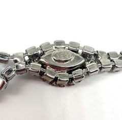Weiss Silver Sky Blue Rhinestone Choker~Bib Adjustable Necklace(G1)