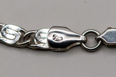 Vintage 925 Sterling Silver Lumachina Link Chain Necklace 19” 17g