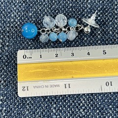 11 pair lot dangle pierced earrings glass acrylic metal stone pretty sparkle