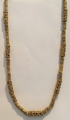 Stunning Vintage Estate Goldtone Signed MMA CMA 24” Necklace