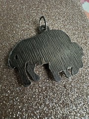 Vintage Silvertone Buffalo Pendant – Southwestern Style