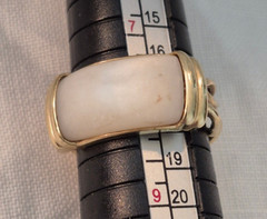 Vintage Custom Designed 14K Yellow Gold Ring Size 8 6.9 grams