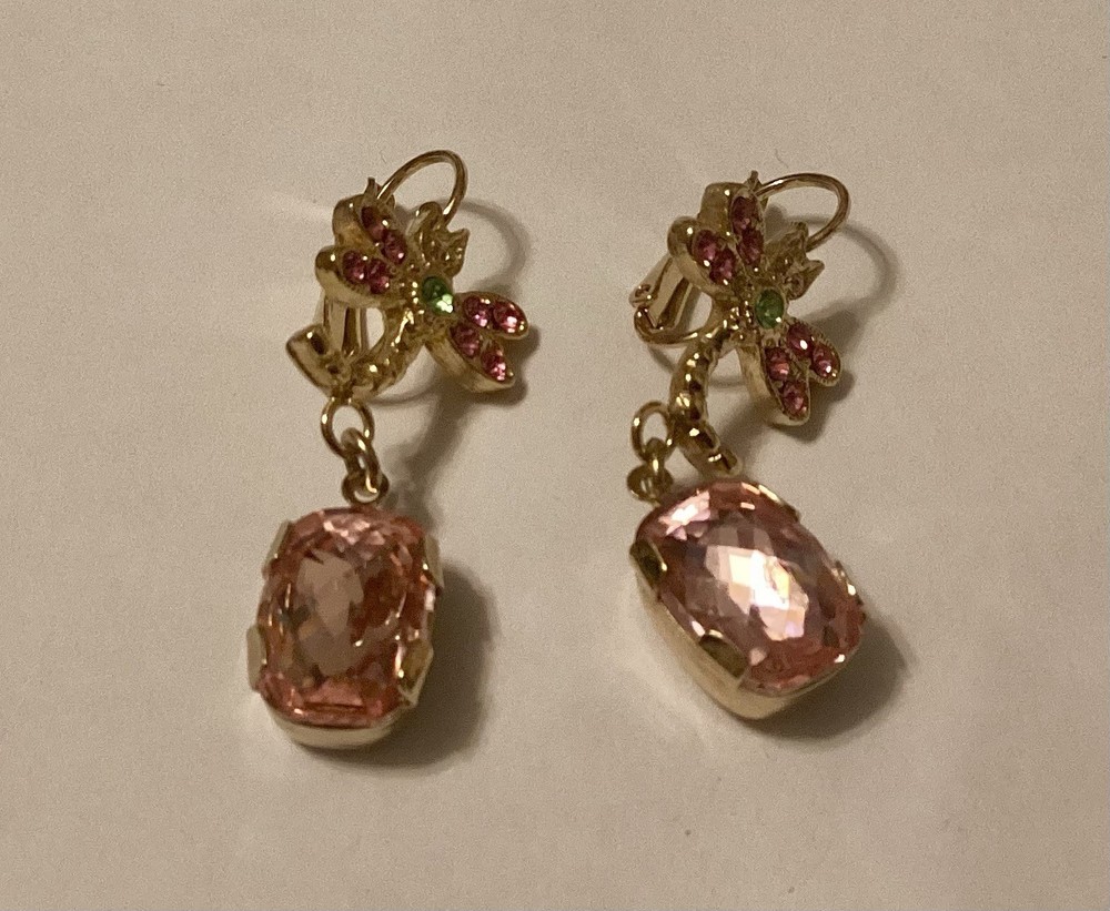 Kirk’s Folly USA Dragonfly Dangle Earrings 1 3/4” Long