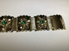 PRETTY 18” SIGNED NAPIER NECKLACE GOLDTONE ADJUSTABLE LENGTH STYLISH