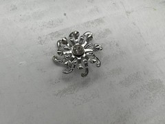 Vintage Crystal Clear Rhinestone Brooch and Pendant Lot of 6 1940s 1950s 1960s