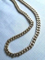 Vintage Gold Tone Necklace 23 Inches, Marked Western Germany. As Pictured -VM42