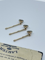 Krementz Larter shirt Bodkin studs Mother of pearl and seed pearl center