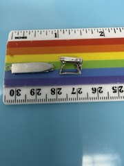 Vintage Sterling Silver Folding Opening Ironing Table Board Iron Charm Lot 2.4g