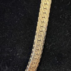 VTG 14K Gold Filled Serpentine Necklace 2mm Chain 18.2” Long Ver Pretty