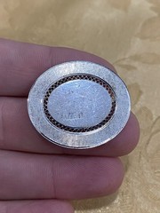 Vintage La Mode Art Deco 925 Sterling Silver Designer Signed Pin Brooch