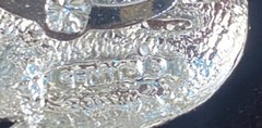 Vintage GERRYS Textured Silver-toned Swan Markasite Eye Brooch