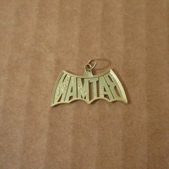 Rare Vtg 14K Yellow Gold Michael Anthony BATMAN Charm Pendant DC Comics Licensed