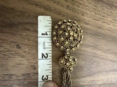 VTG CELEBRITY NY Cabochon Rhinestone Pendant Chain 18” Necklace