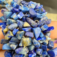 Vintage Lapis Lazuli Stone Bracelet Nuggets Blue Stretch 7”
