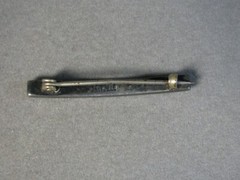Antique Sterling Silver Narrow Rhinestone Bar Pin 2.0g #J3717