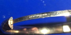 BEAUTIFUL Vintage MARATHON 14k. Gold Filled Diamond Accent Bracelet