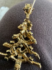 Dorothy Bauer Christmas Tree Brooch Pin Pendant Unique/ vintage