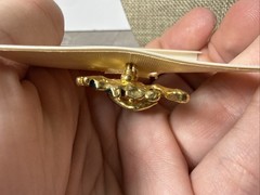 Vintage Bobblehead Frog Brooch Two Sister MEDICI