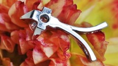 14k white gold pendant 0.20ct FVVS natural diamond solitaire charm handmade 0.7g