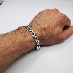 Vintage Handmade 925 Sterling Silver Bracelet – Signed Elegant Jewelry 21.33g”