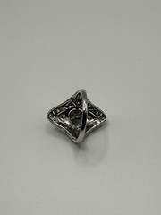 Antique Art Deco Edwardian Platinum & Diamond Ring – Filigree Old European Cut