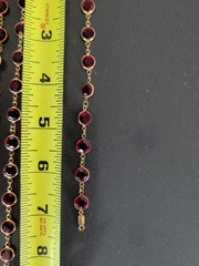 Swarovski Set Necklace Bracelet Bezel Set Red Crystal Swan Necklace R144
