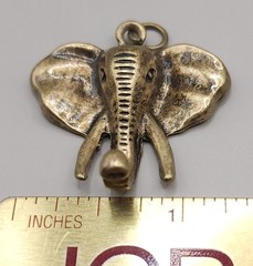 Vintage Style Elephant Charm Lot Pendant Necklace Boho Antique Bronze Silver 6pc