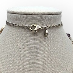 Blue Cabochon & Neutral Stone Long LOFT Necklace – Romantic Classic Chic
