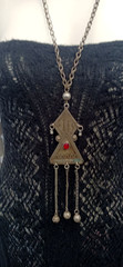 Ethnic Chandelier Necklace Boho Folk Bell Fringe Tribal Middle Eastern Statement