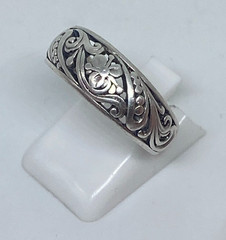 Vintage rings made of 925 silver, Size 9.25 . Weight 3.51 g.Jewelry from Ukraine