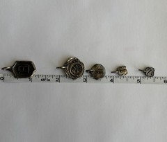 Waxing Poetic Charm Pendant Lot Of 5 Sterling Silver 925 Initial Lot B I J N O