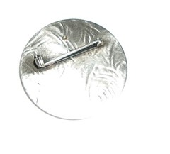 Silver Forest Brooch Mixed Metals Celestial Man in the Moon Made in Vermont