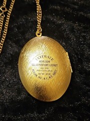Vintage REVLON HEIRLOOM PERFUME Necklace Pendant Locket