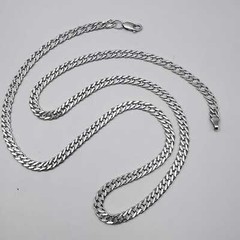 Vintage 925 Sterling Silver 23.8″ Curb Chain Necklace 17.48g Unisex Adult Gift