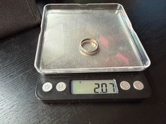 2.07g Vintage Sterling Silver 925 Etched Pattern Band Ring Size 6.5 M