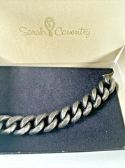 NEW OLD STOCK 1970s Sarah Coventry 7 1/2″ Chunky Chain Bracelet “BRUTE 9794”