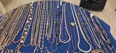 Vintage Mod Necklace Lot Of 62.dainty.simple.26 Signed Monet Avon Trifari J.crew