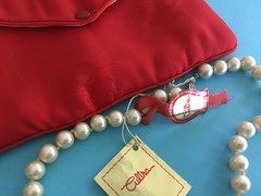 VINTAGE Faux Pearl Strand Necklace By Cultra 16” Includes Pouch, Tags & COA