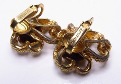 Vintage Castlecliff Rhinestone Brooch Earrings SET