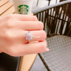 3 Ct Cushion Diamond Engagement Wedding Ring Lab Created 14K White Gold Finish